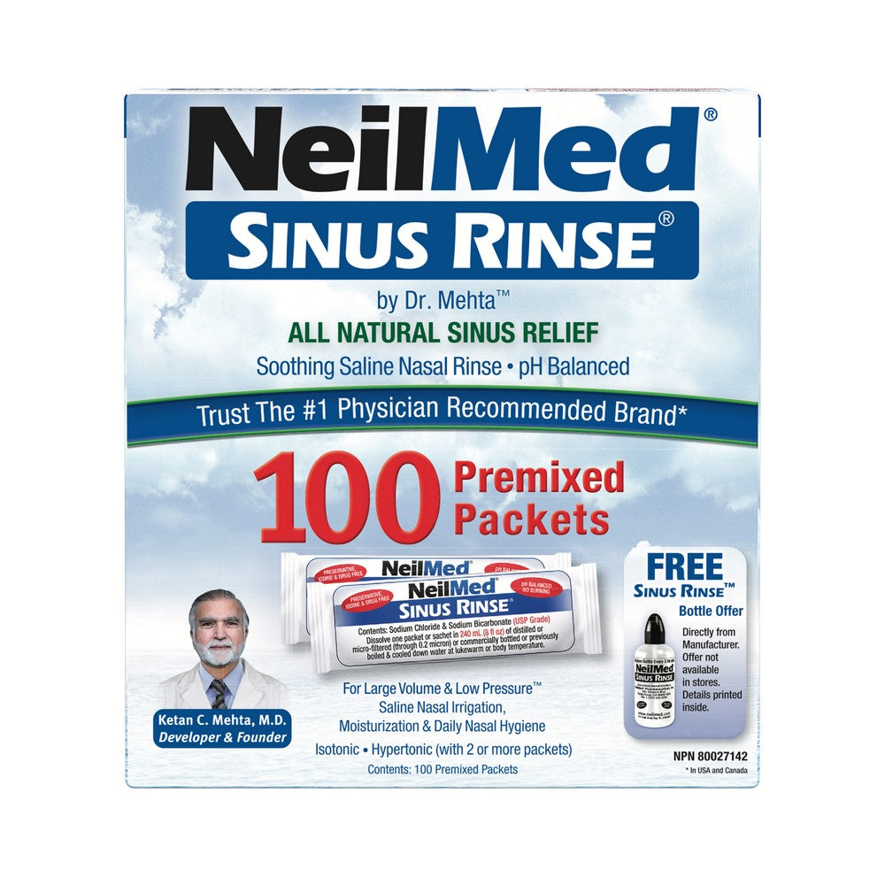 Sinus Rinse 100 Regular Premixed Packets