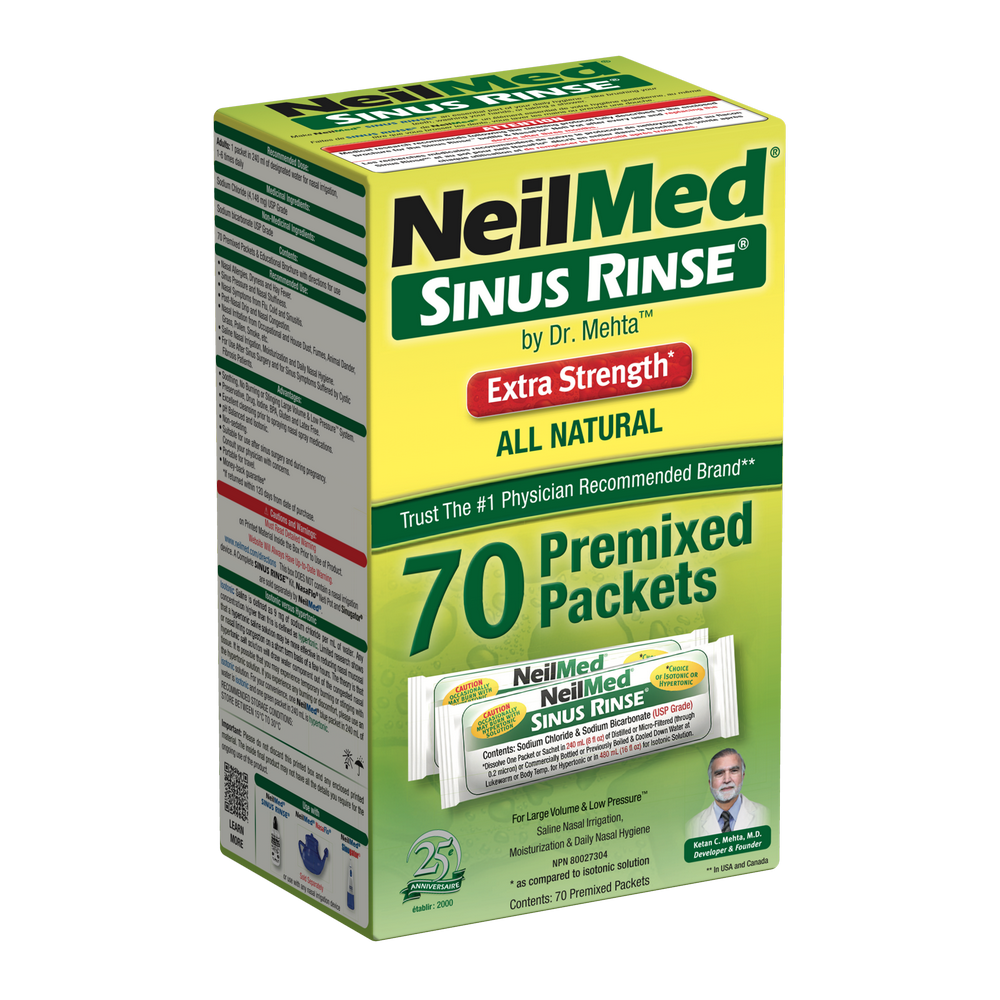 Sinus Rinse 70 Extra Strength Hypertonic Packets
