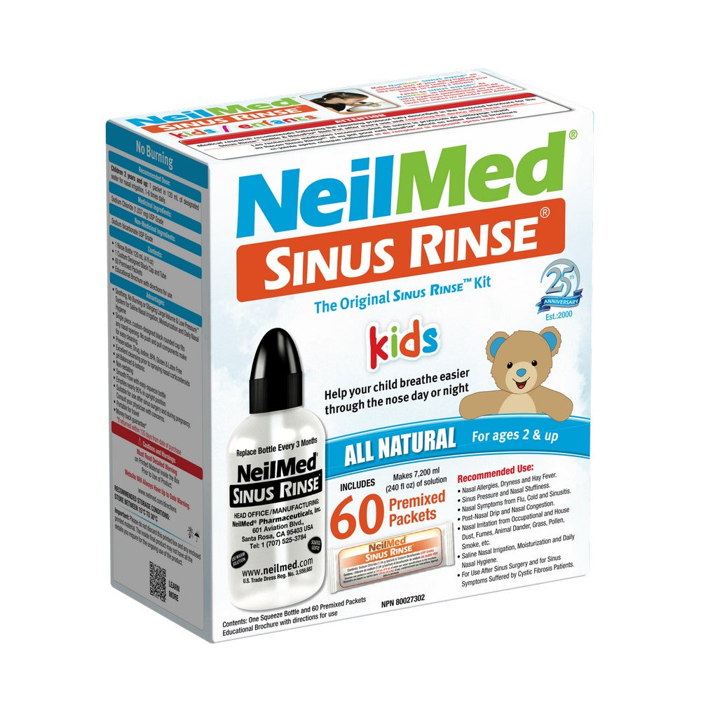 Sinus Rinse Pediatric Kit with 60 Packets
