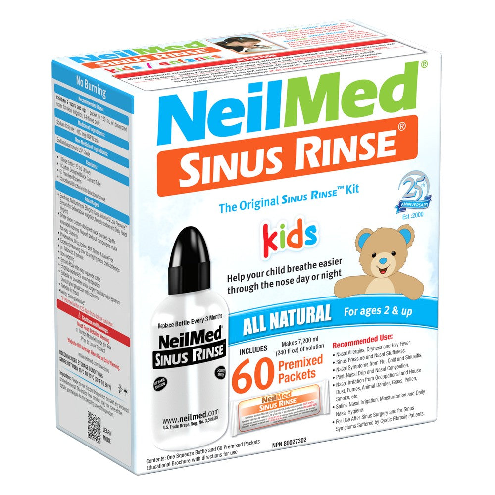 Sinus Rinse Pediatric Kit with 60 Packets
