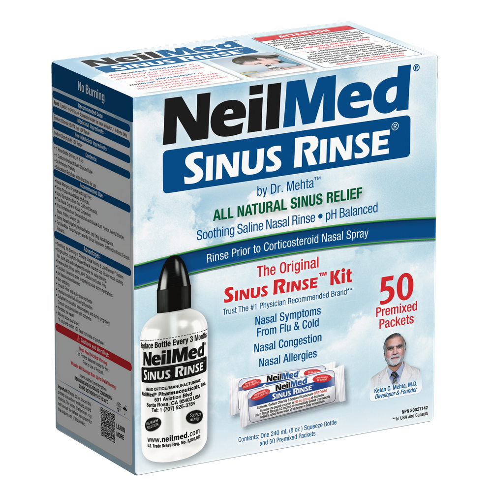Sinus Rinc Sinus Rinse Kit with 50 Packets