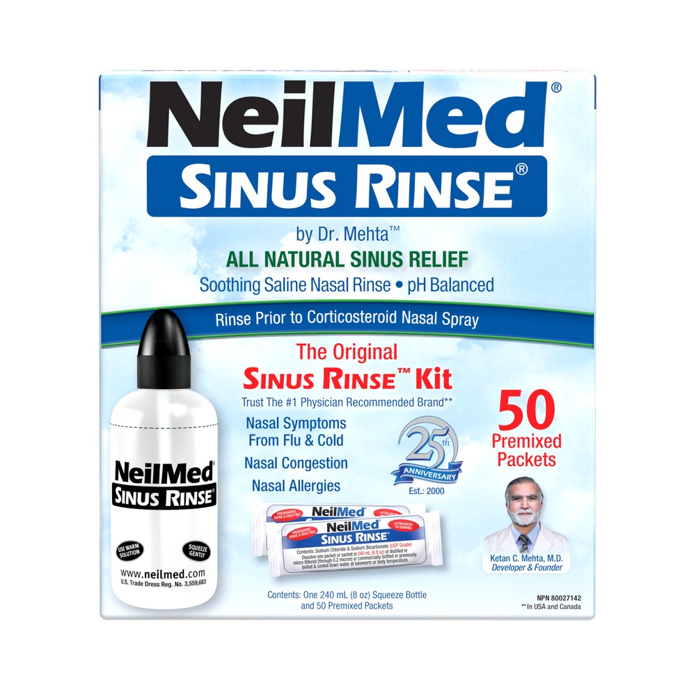 Sinus Rinse Kit with 50 Packets