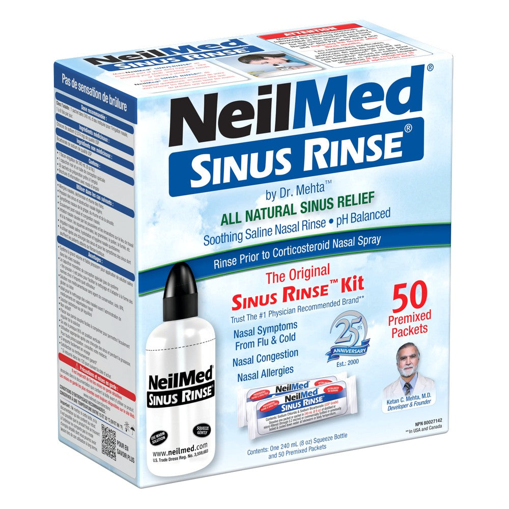 Sinus Rinse Kit with 50 Packets