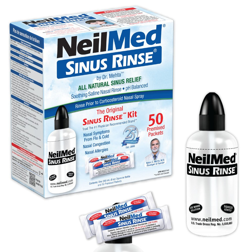 Sinus Rinse Kit with 50 Packets