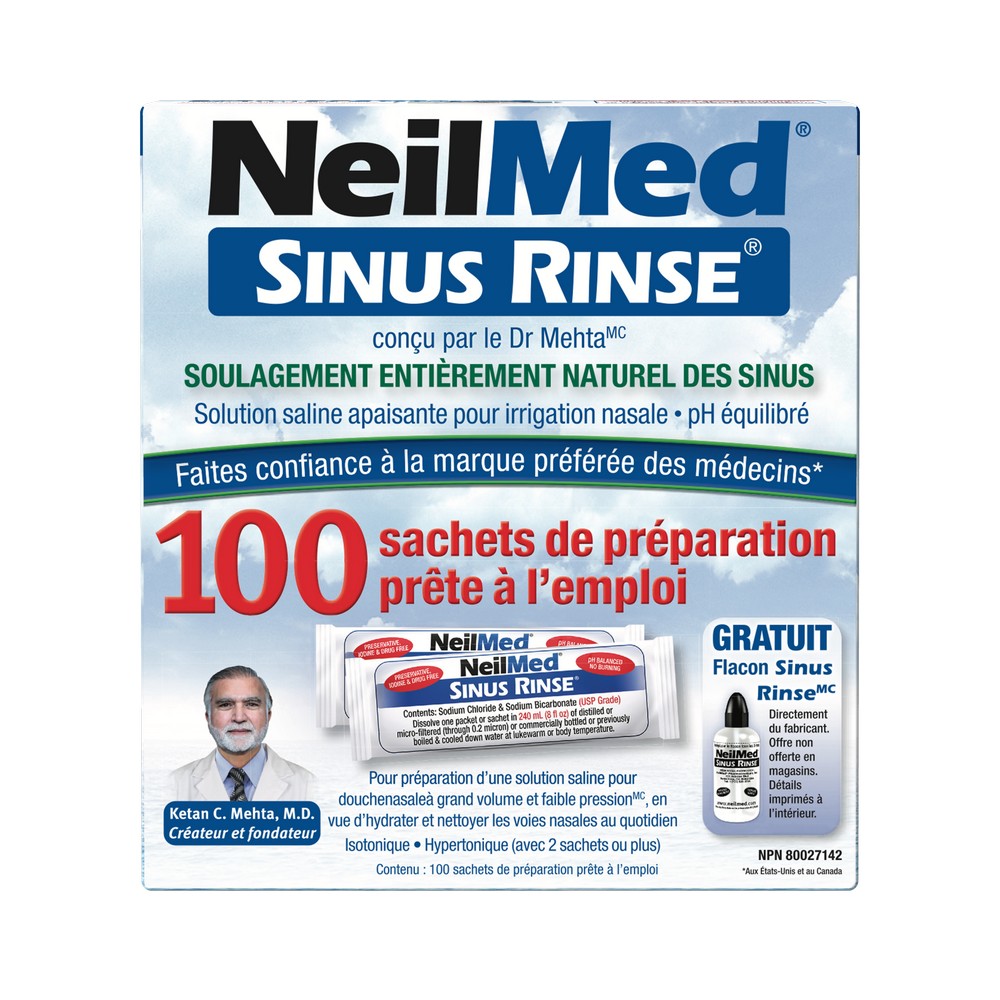 Sinus Rinse 100 Regular Premixed Packets