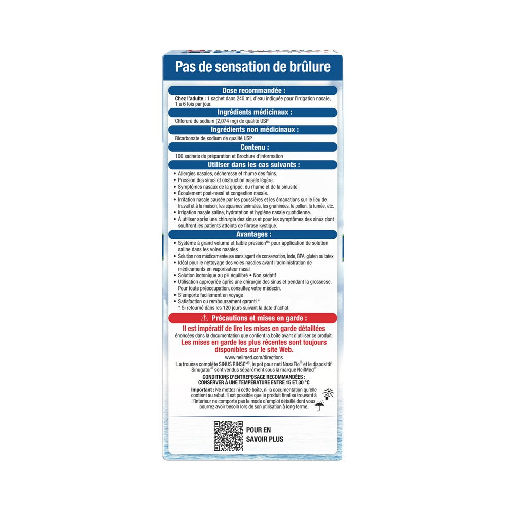 Sinus Rinse 100 Regular Premixed Packets