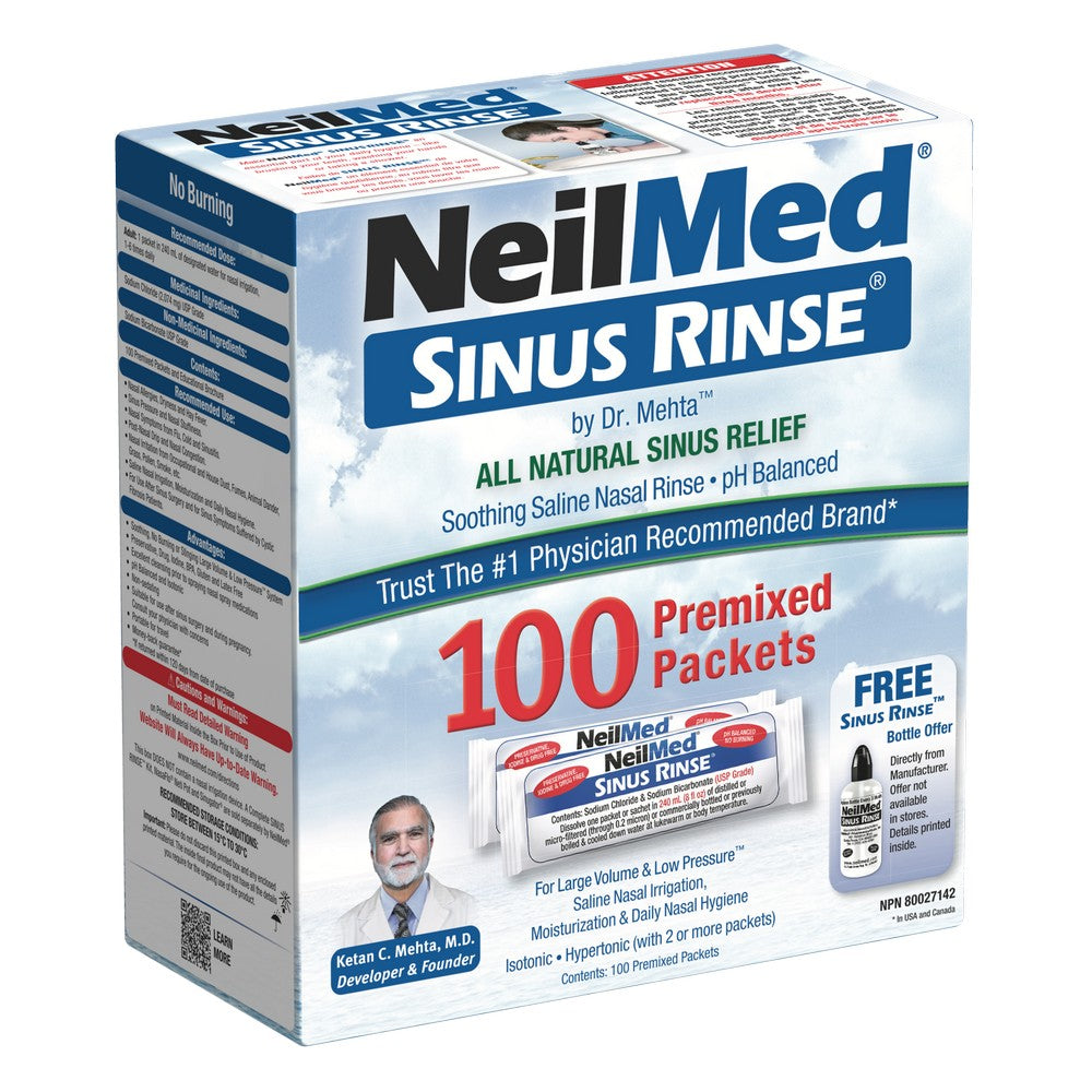 Sinus Rinse 100 Regular Premixed Packets