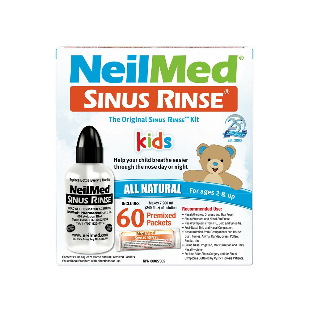 Sinus Rinse Pediatric Kit with 60 Packets