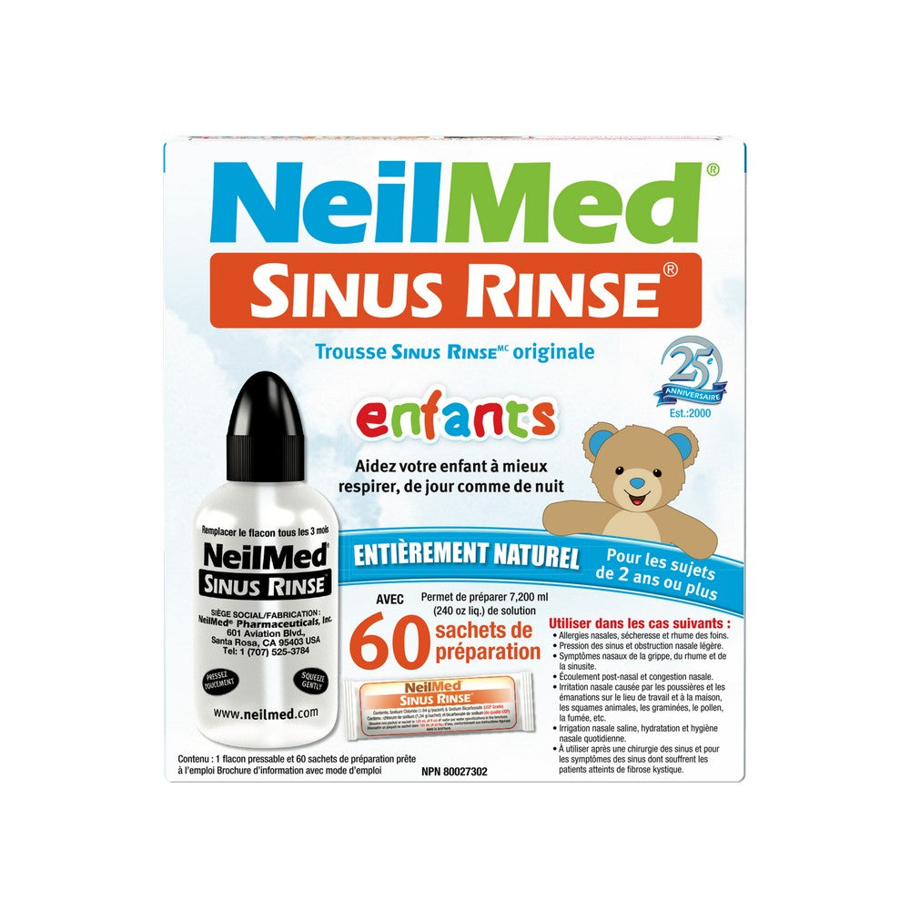 Sinus Rinse Pediatric Kit with 60 Packets