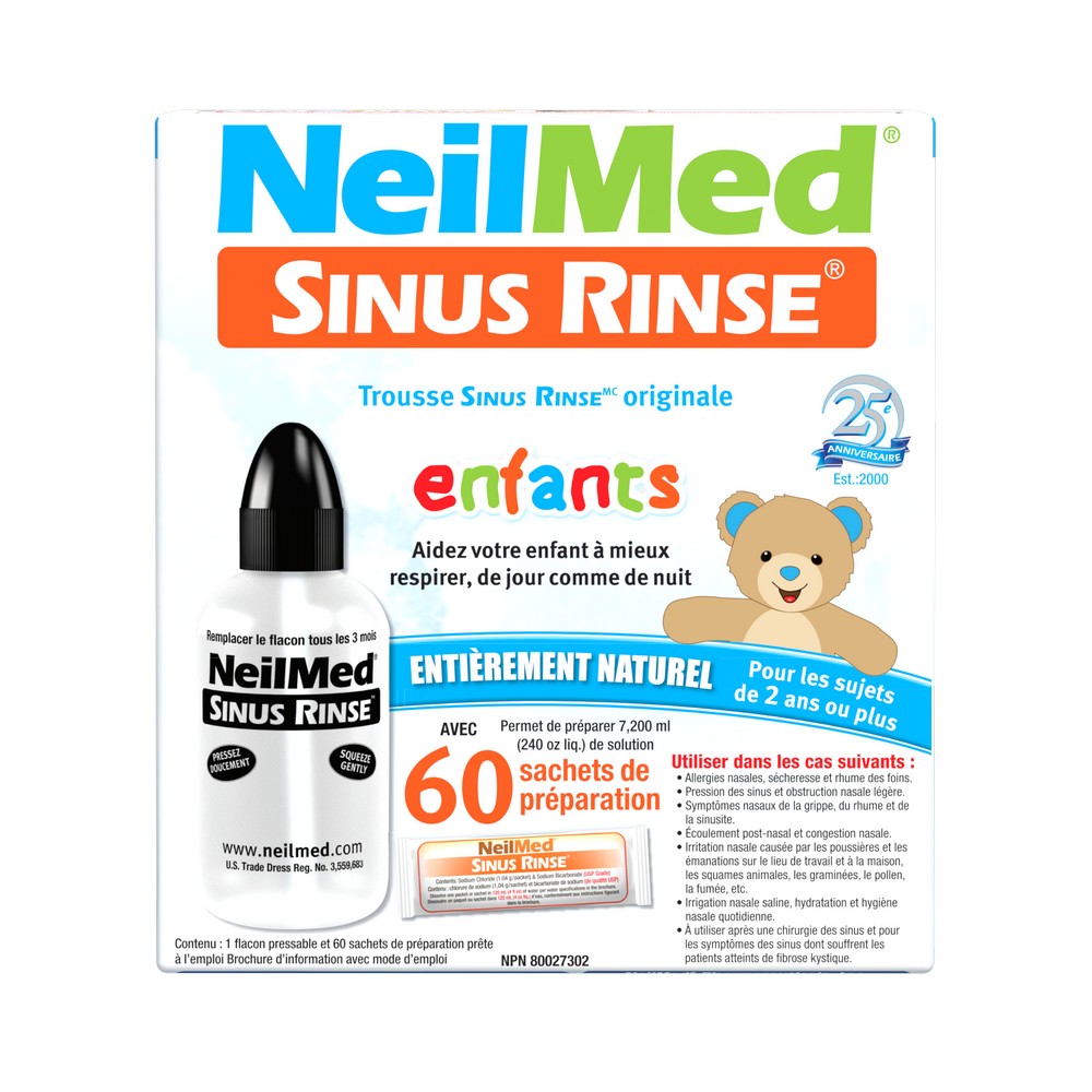 Sinus Rinse Pediatric Kit with 60 Packets