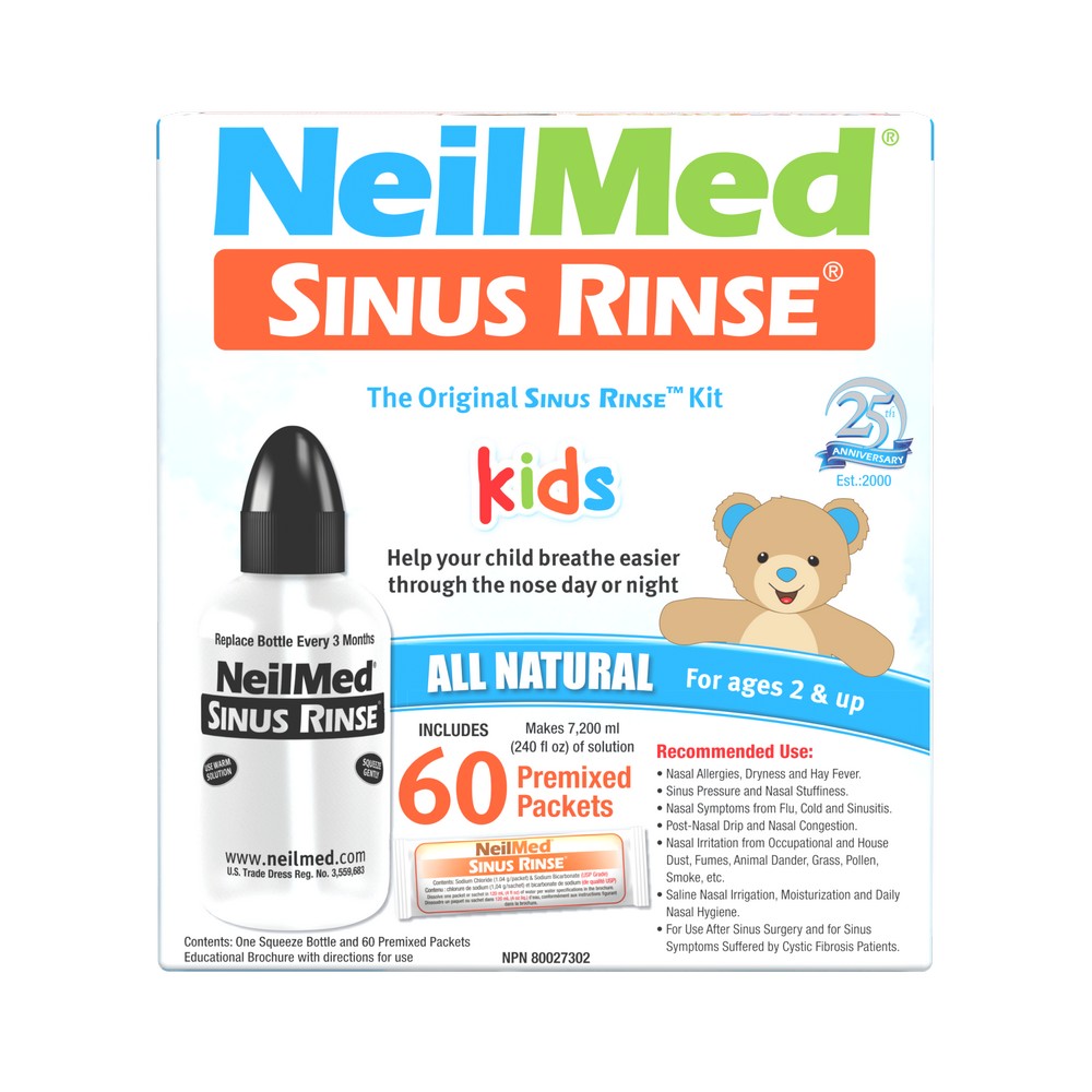 Sinus Rinse Pediatric Kit with 60 Packets