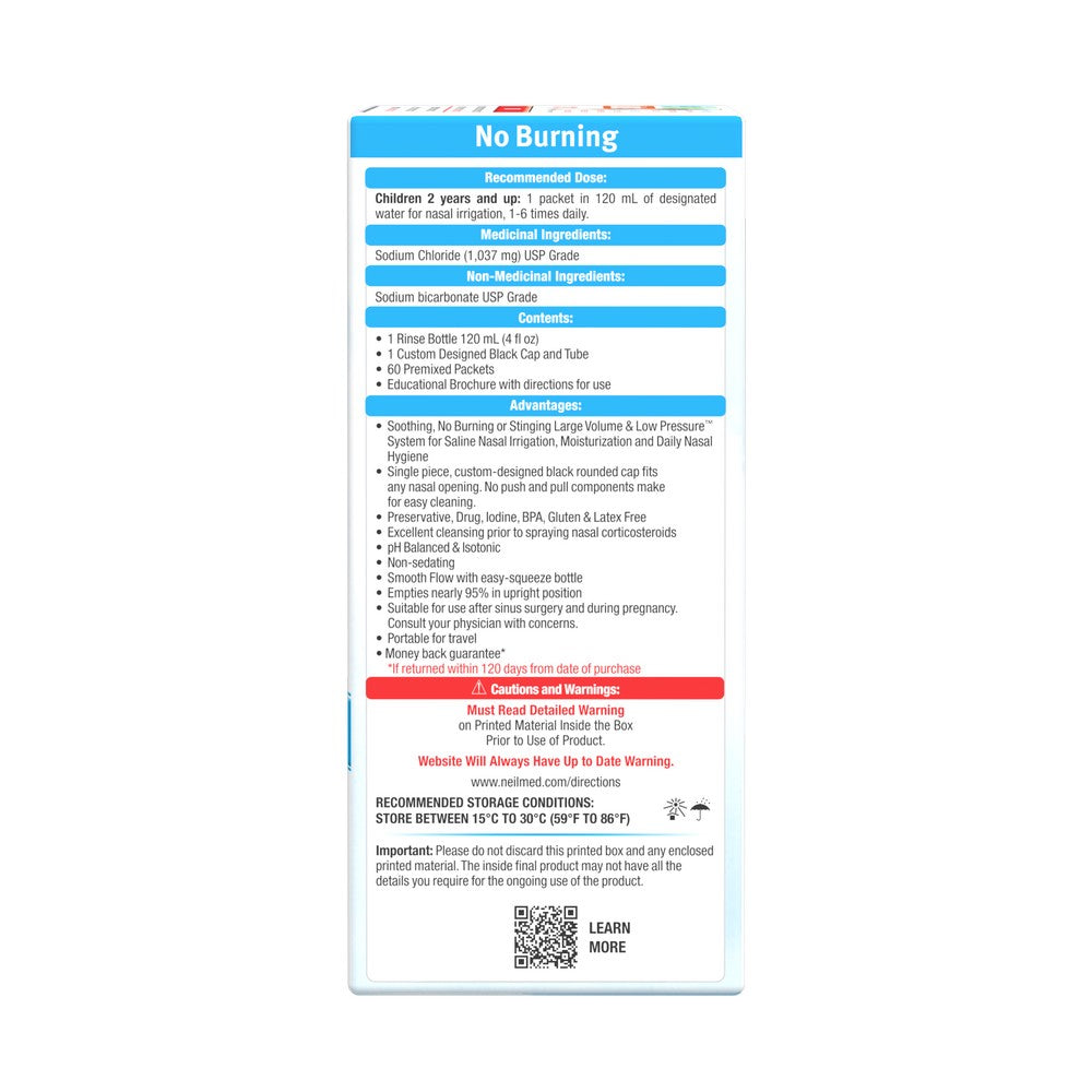 Sinus Rinse Pediatric Kit with 60 Packets