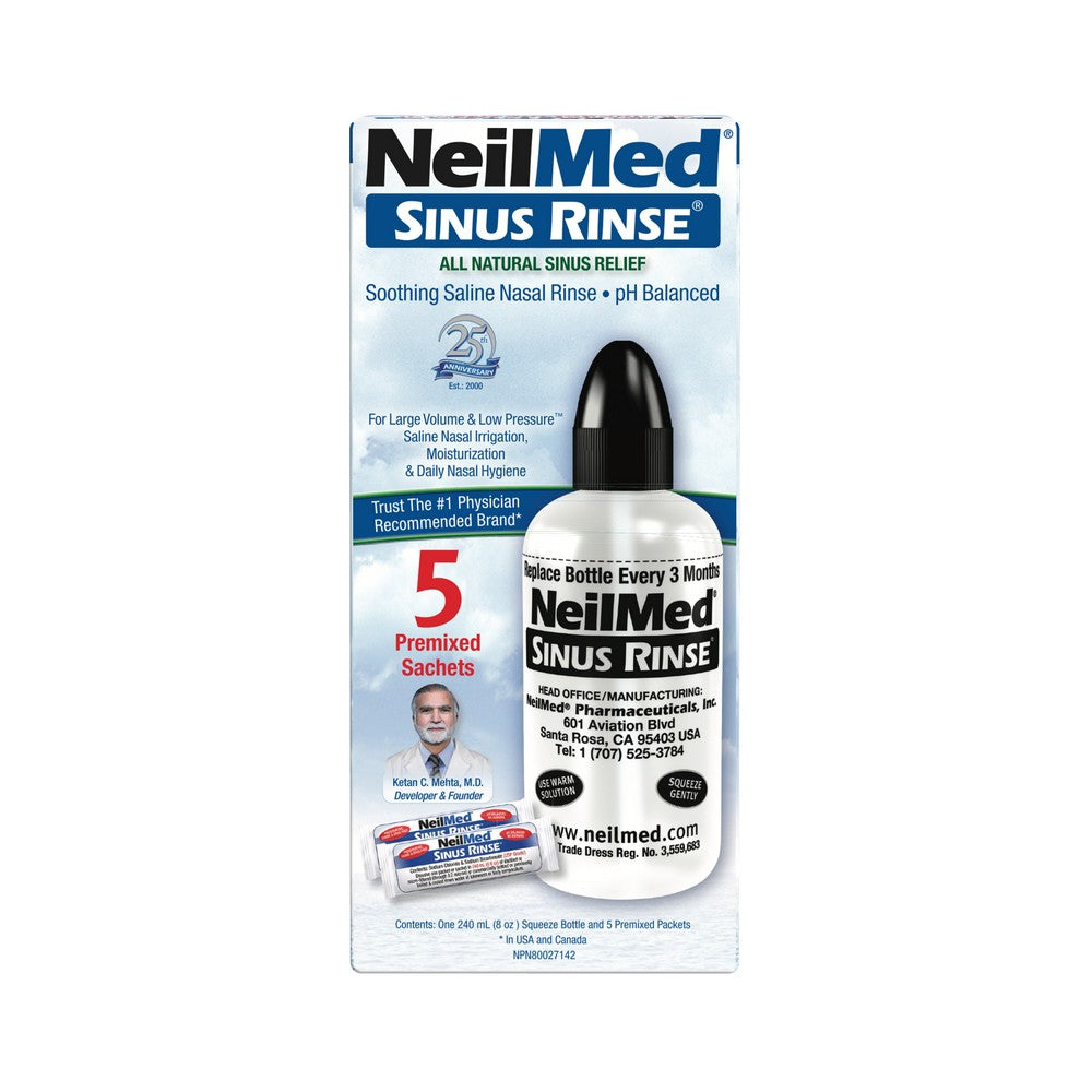 Sinus Rinse Starter Kit with 5 Packets