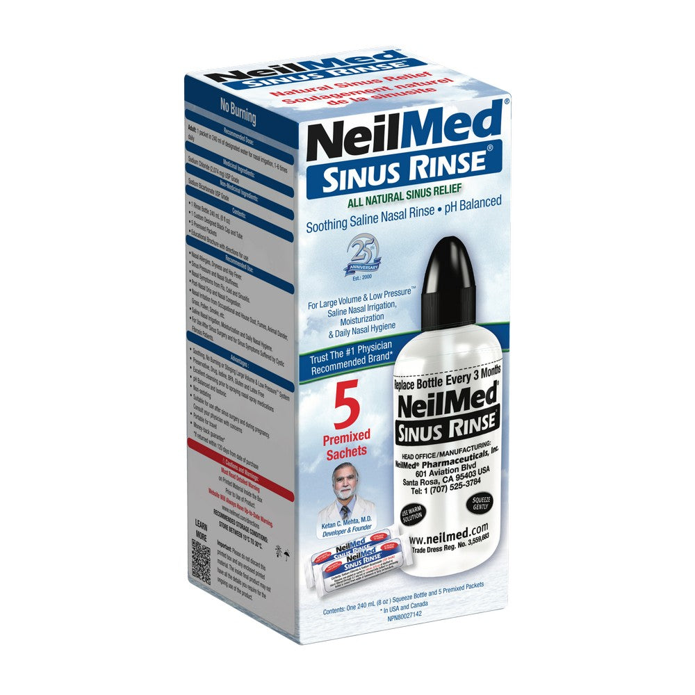 Sinus Rinse Starter Kit with 5 Packets