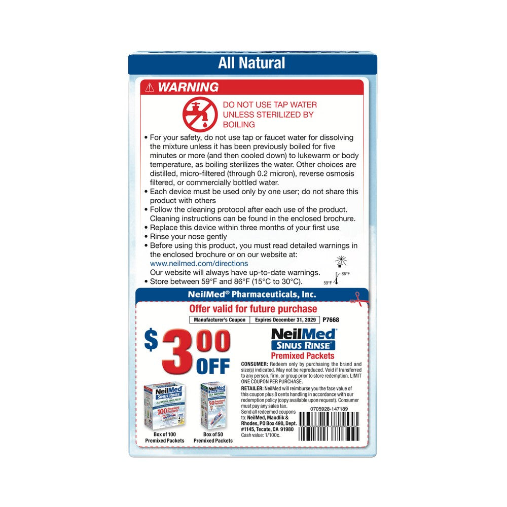 NasaFlo Neti Pot with 60 Packets