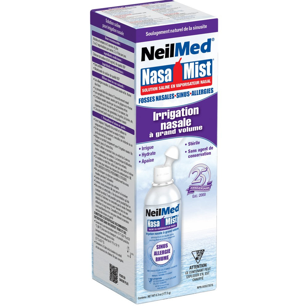 NeilMed Nasa Mist nasal irrigation packaging on a white background
