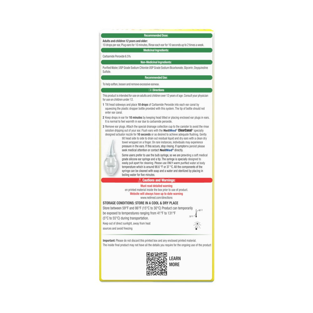 Clearcanal Ear Wax Removal Complete Kit - 75mL